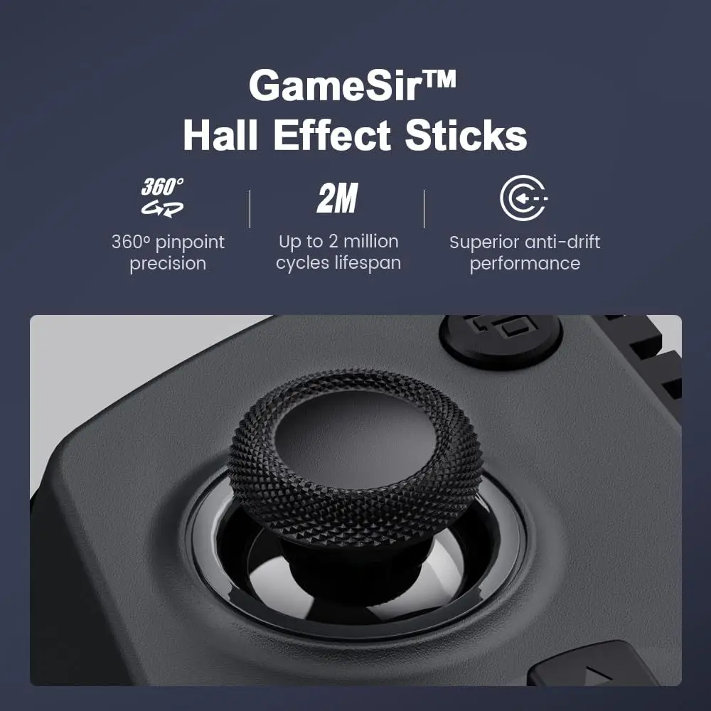 Bluetooth Mobile Gaming Controller for Switch/Android/iOS/iPad mini - Ergonomic Design for Genshin Impact & ZenlZone Zero - view 4