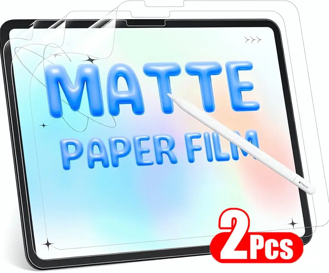

2PCS Paperfeeling Screen Protector For IPad Air 13/11 2025 IPad Pro 13/11 2024 IPad 11 10 9 8 7th 9.7 Inch Generation Film