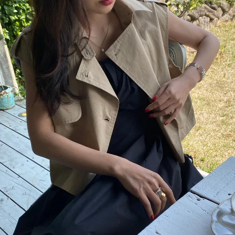 شيك خمر زر واحد Svel فضفاض رداء علوي غير رسمي المرأة رقيقة معطف سترة ربيع الخريف الشتاء الشارع Sle الكورية Faion #3