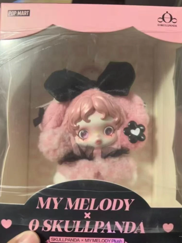 POPMART New SKULLPANDA × My Melody Plush Figure Vinyl Face