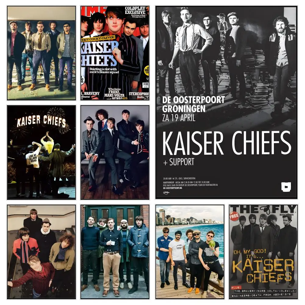 Indie Rock Band K-kaiser Chiefs Poster Trendy Aesthetic Wall Decor for Dorm & Bedroom