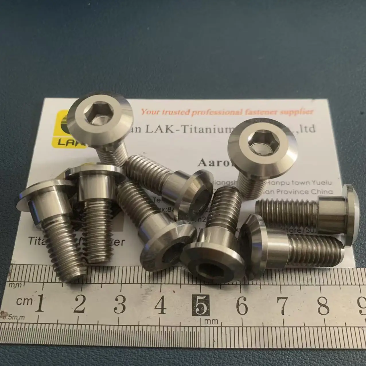 M8x22 Gr5 مسدس المقبس سبائك التيتانيوم الترباس/المسمار مع جولة الرقبة 10x7 لفرامل المحرك #6