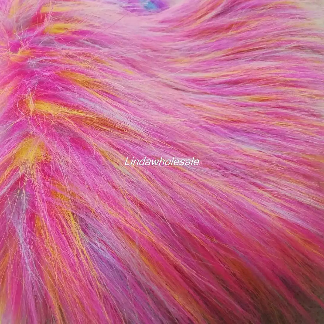 Wholesale 3-color colored jacquard plush fabric,faux fur fabric,felt cloth,Toy craft jewelry materials