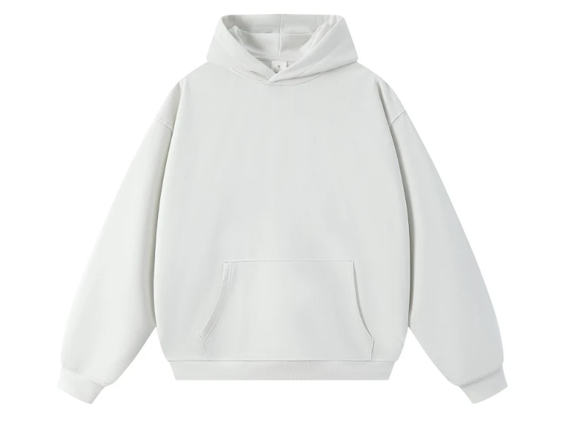 Sweater Hoodie Katun Murni Kasual Musim Gugur Ukuran Besar untuk Pria dan Wanita, Model Longgar Serbaguna, Jaket Hoodie Warna Solid