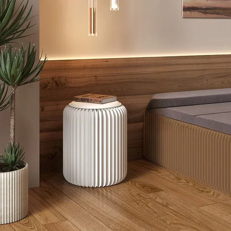 

Accordion Portable Folding Low Stool Round Chair Living Room Paper Stool Shoe Changing Mobili Salvaspazio Space Saving Furniture