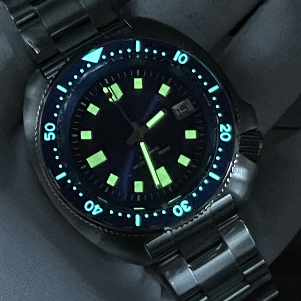 NH35 Movement Automatic Men\'s Diving Watch Hot Sale Super Luminous Ceramic Bezel No Logo Steeldive Water 200M Resist Reloj