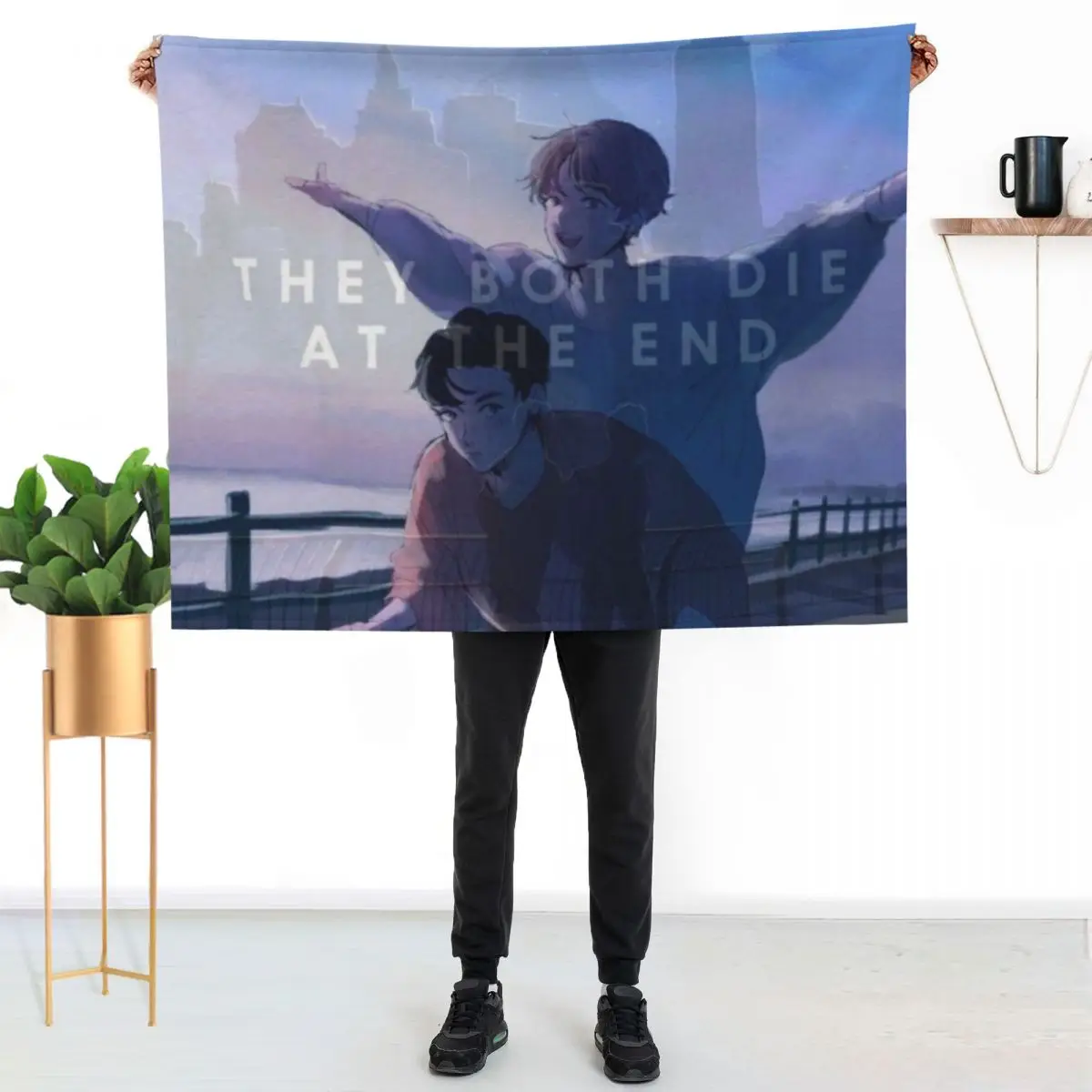 

They Both Die at the End Throw Blanket Soft Warm Blanket Gift for Men Women Adults