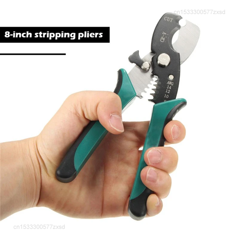 Xiaomi Cable Cutter 8 Inch TUOSEN Wire Stripper Multi-function Wire Stripping Tool Crimping Pliers Wire Cable Stripper Hand Tool