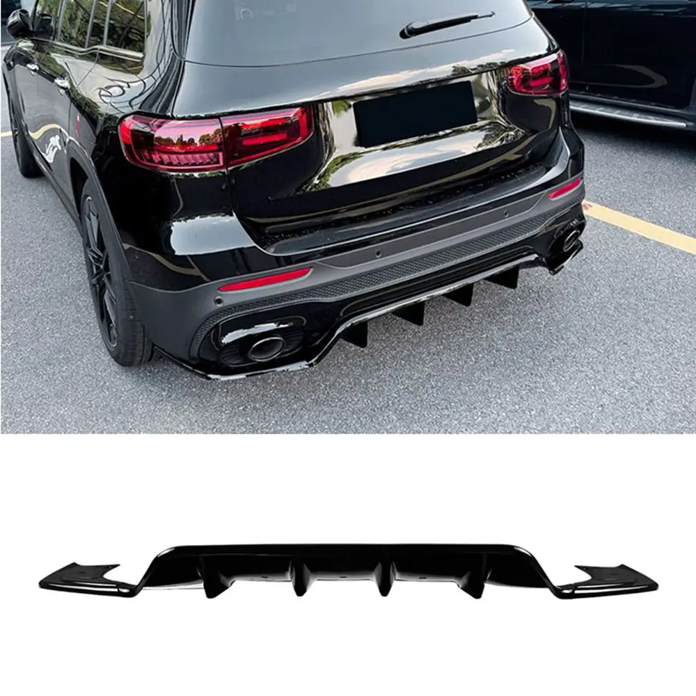 FOR Mercedes-Benz GLB X247 AMG Line GLB35 AMG 2020-2026 Car Rear Bumper Diffuser Splitter Spoiler Body Kit Tuning Accessories