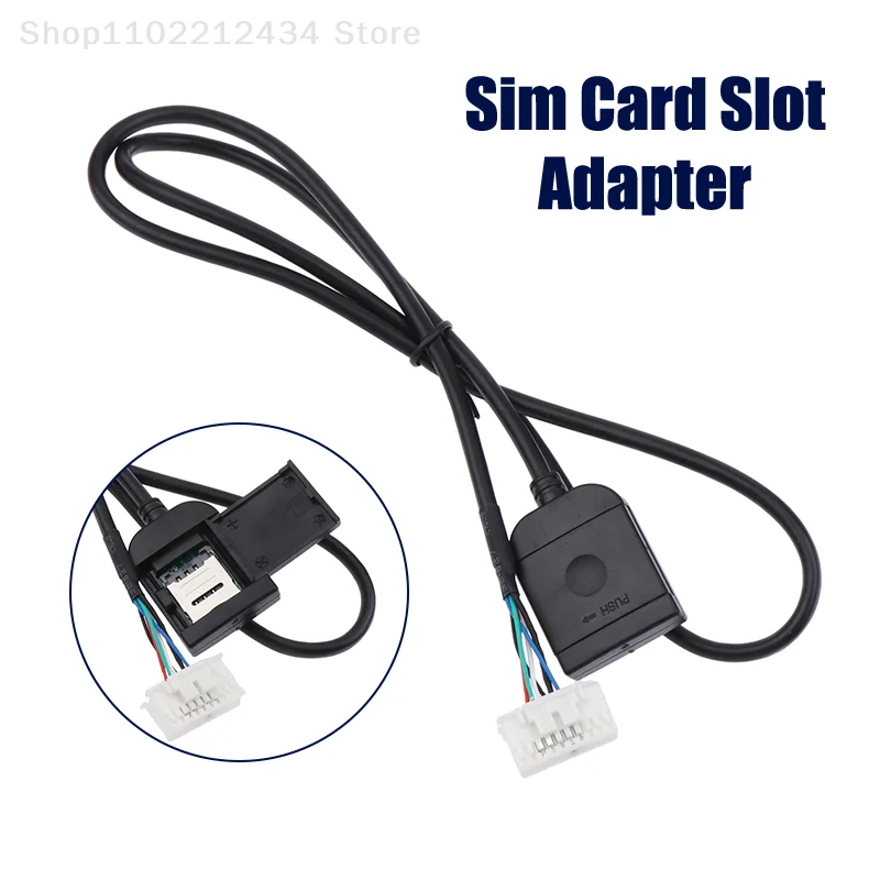 Adaptor Slot Kartu SIM untuk Android Radio Multimedia GPS 4G 20Pin Konektor Kabel Kabel Mobil Aksesorium Kabel Replancement Bagian