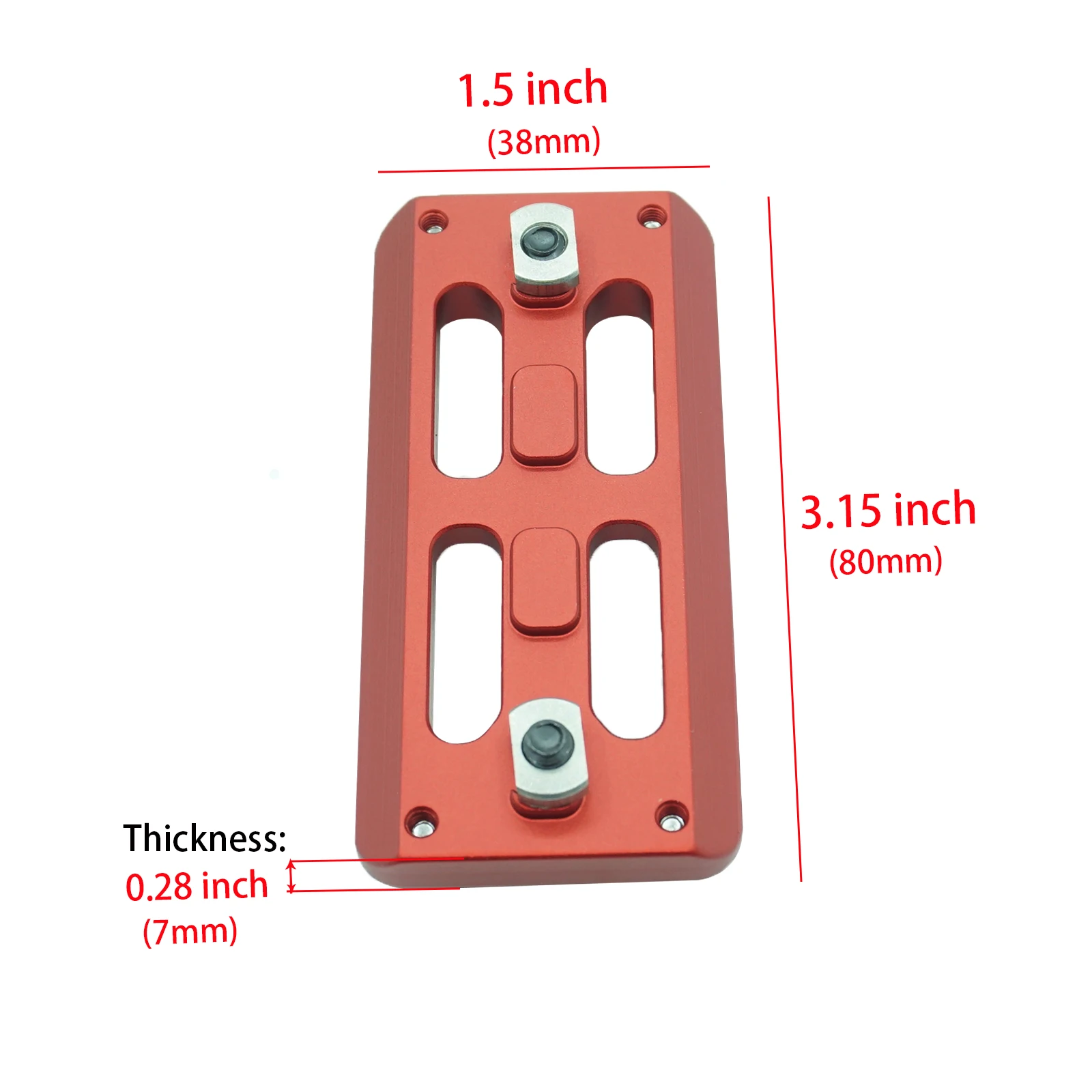 Camera Bracket Gasket Mlok Aluminum Arca Swiss Rail Tripod Mount Adapter - Quick Release Plate Compatible RRS Dovetail