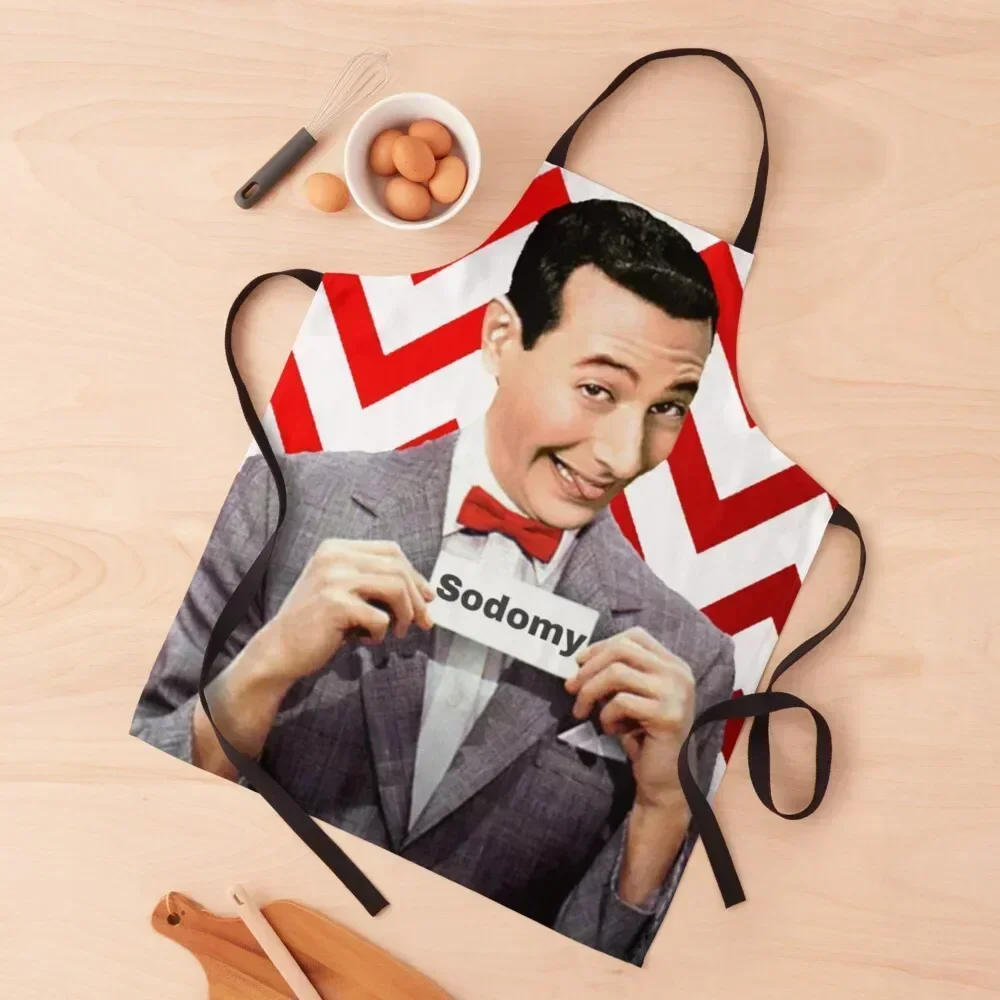 

Pee Wee Herman- Sodomy Apron kitchen jacket woman Children'S professional hairdressing men's barbecue Apron