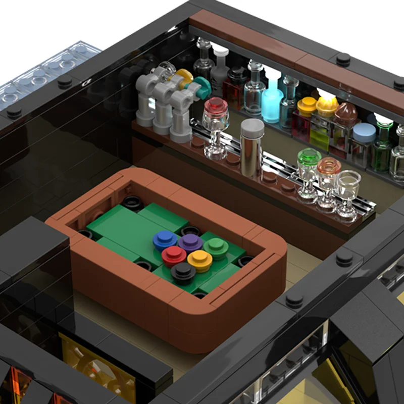 2486 個 MOC アーケードモジュラーモジュラードモデルビルディングブロック建築組み立ておもちゃ DIY 教育クリスマスギフトレンガ誕生日