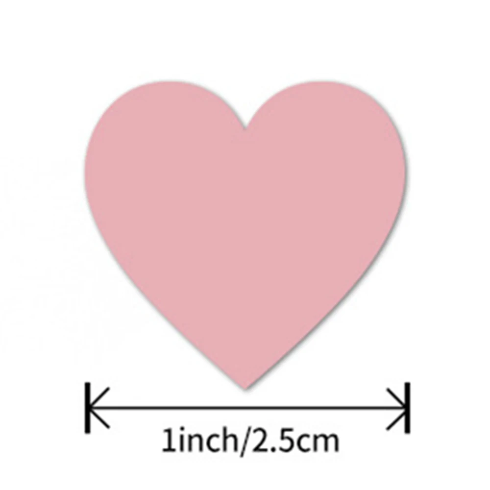 50-500pcs Heart Shape Valentine's Day Stickers Birthday Party Seal Labels Good Cute Stickers Box Tag FAVORS Labels