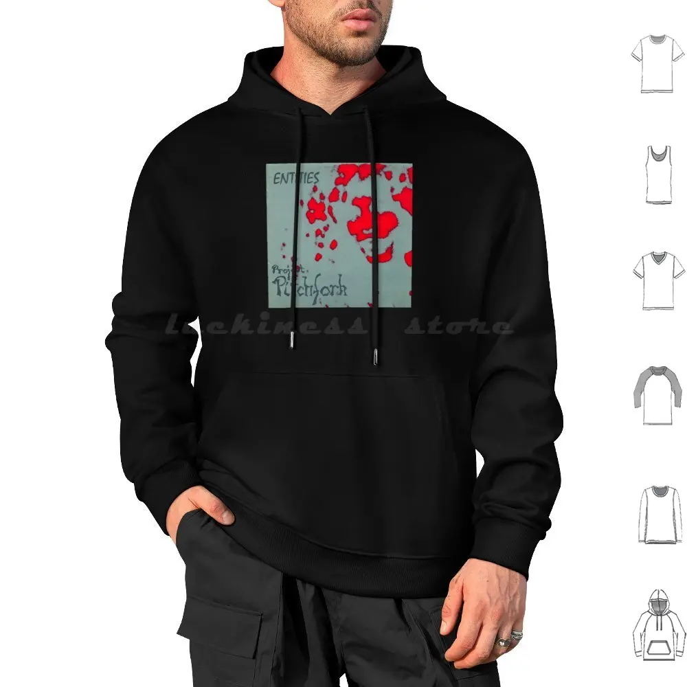 Project Pitchfork-Entities Album 1992 Hoodie Cotton Long Sleeve Project Pitchfork German Dark Wave Electronic Music Group
