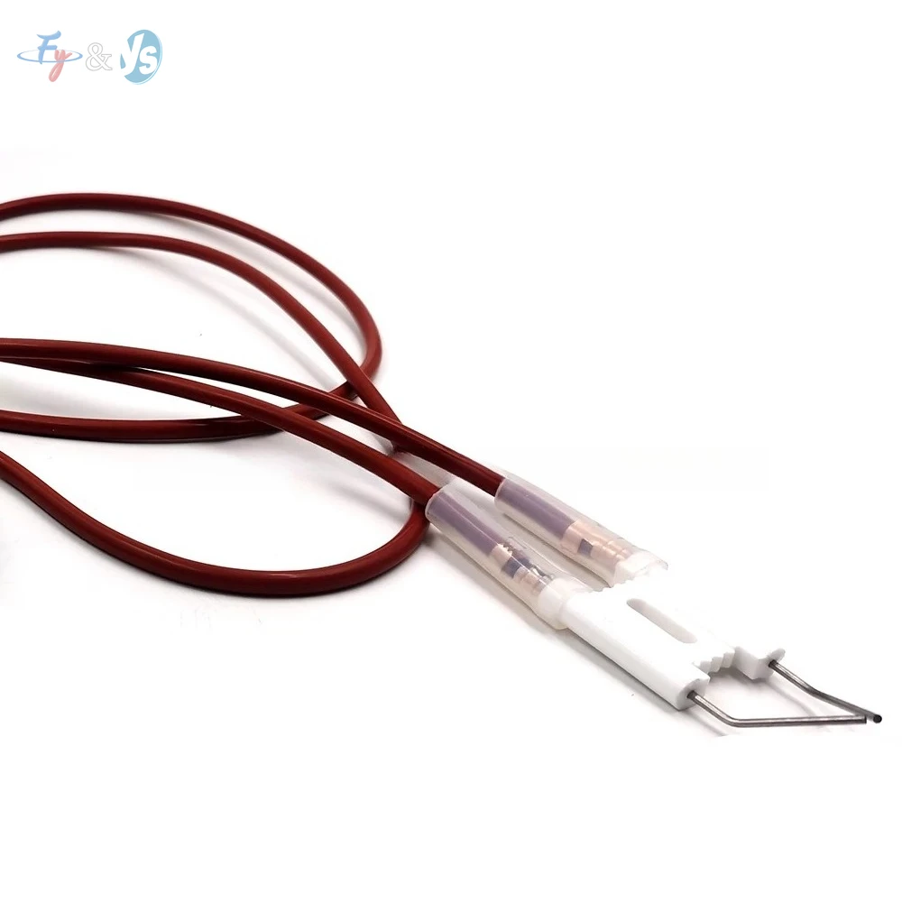High Voltage Pulse Igniter for Oil Burner, 15-20KV Fuel Burner Ceramic Electrode Waste Oil Spark Plug, Boiler Ignition Needle