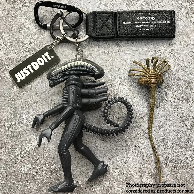 

New Alien Action Figures Key Chain Xenomorph Bag Pendant Car Interior Accessories Movie Peripherals Toys Gifts