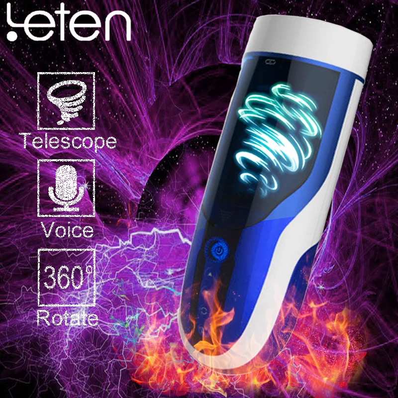 

Leten Automatic Rotation Male Masturbator Piston Retractable And Rotate Voice Vibrator Sex Toys For Men, Masturbation Cup Vagina