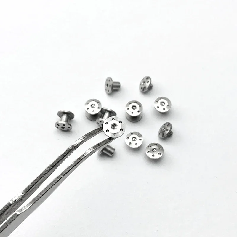4Sets M2.5 Fastening Screw 416 Stainless Steel Spindle Screw for DIY Knife Handle Making Material Furniture Mounting Rivet