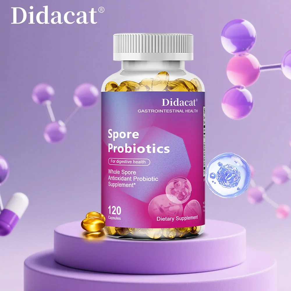 

Комплекс пробиотики Spore - всемогущие пробиотики способствуют здоровью пищеварительной, антиоксиданту, ежедневную добавку - 120 капсул