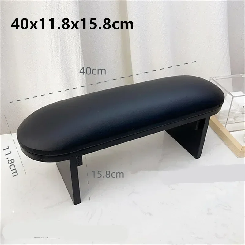 Nieuwe 1PC Zwart PU Lederen Nagelmat Pad Nagel Handkussen Verhoog Tafel Manicure Tafel Nagel Stand Kussen Armsteun manicure Tool