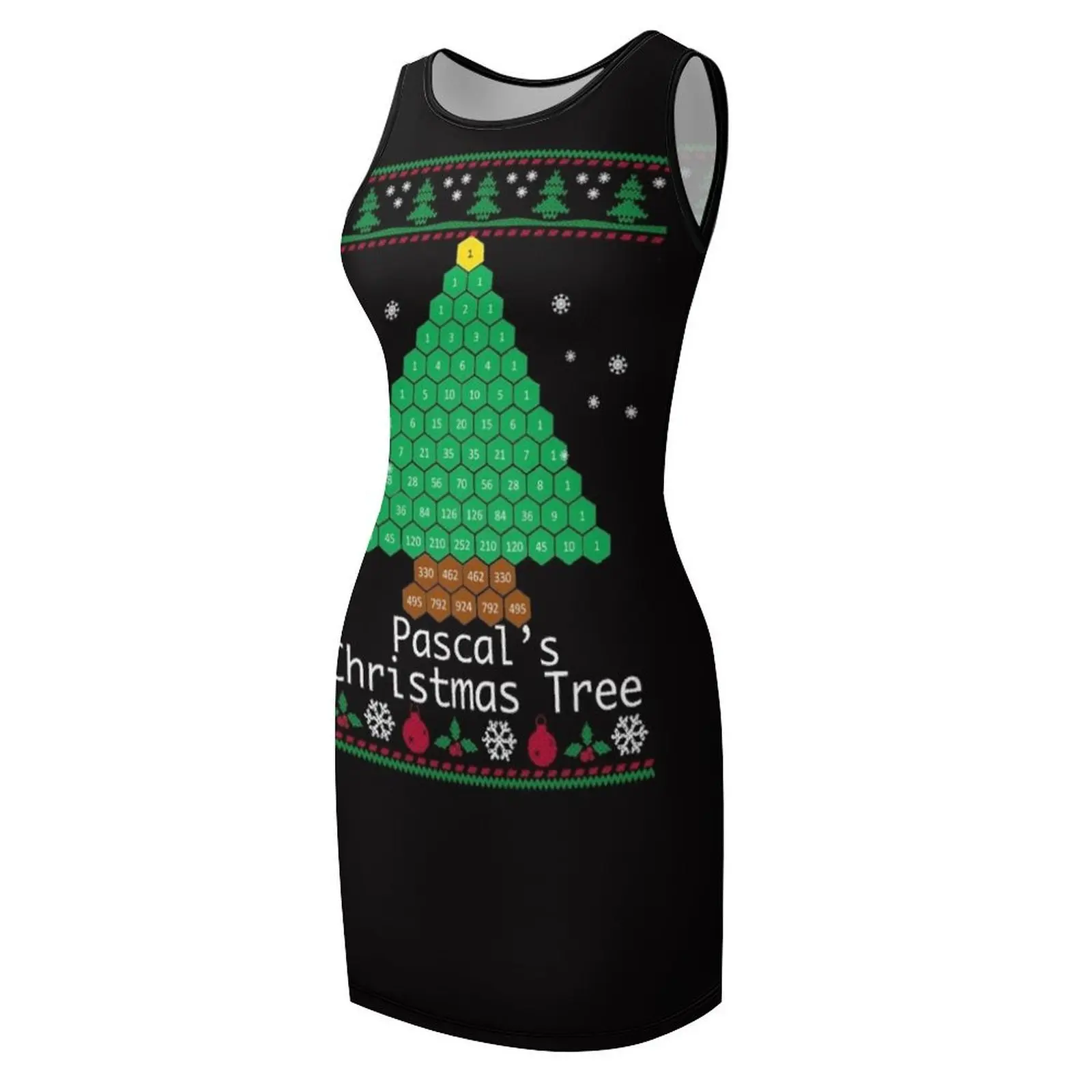 เสื้อยืดลายต้นคริสต์มาสของปาสคาล ของขวัญสำหรับผู้หญิงและผู้ชาย เสื้อแขนกุด ชุดเดรสสำหรับเด็กผู้หญิง ชุดเดรสสำหรับผู้หญิง ชุดเดรสสำหรับงานเลี้ยงค็อกเทล