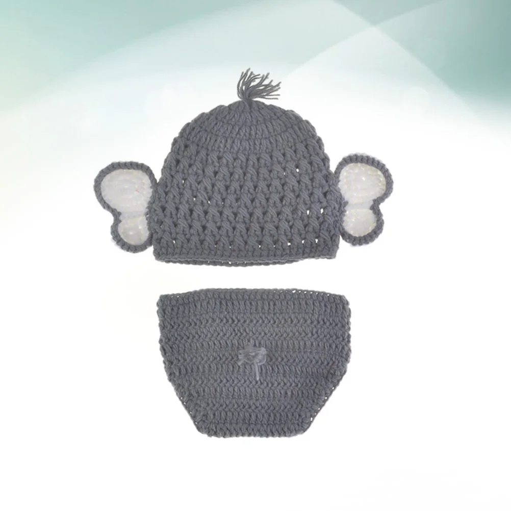 

Elephant Baby Costumes High Quality H Knitting Infant Clothing Photo Props Cute Toddler Outfits Photography Studio