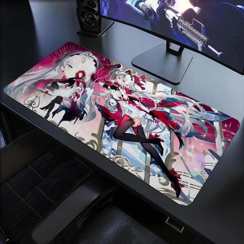 New Wuthering Waves Aemeath Changli Mouse Pad Anti-Slip Rubber Base Extended Desk Mat For Gamers Office Computer Accessories