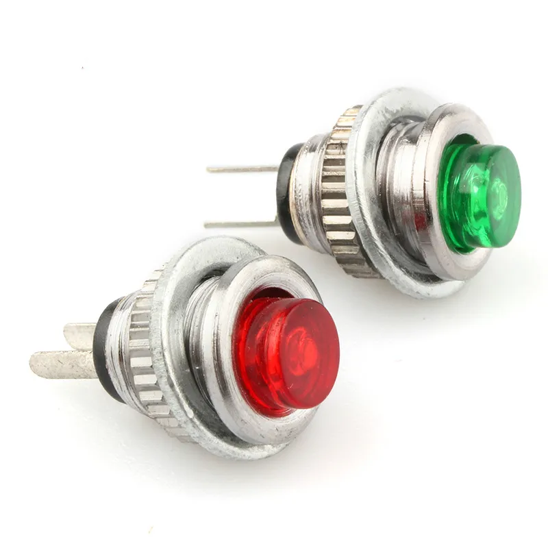 5pcs DS-101 8mm on/Off Push Button Switch Mini Lockless Momentary ON OFF Push Button Micro Normally Open Switch