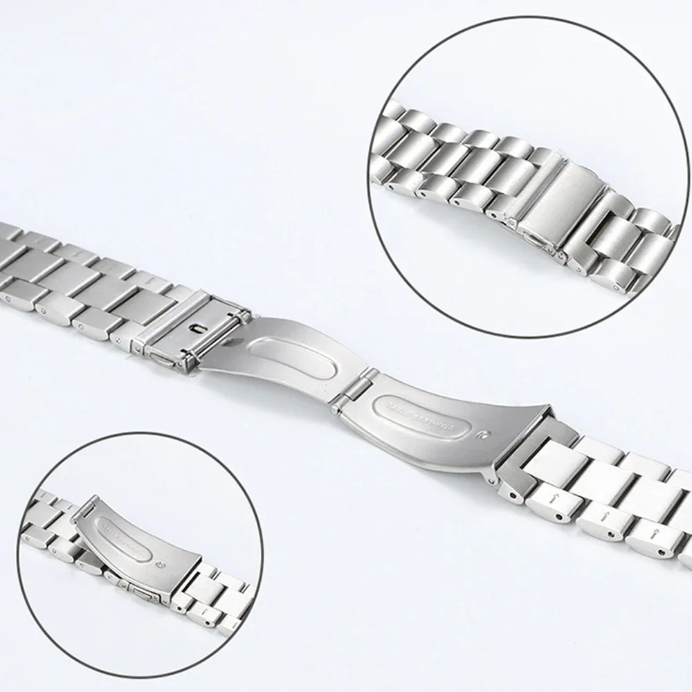 Cinturino in metallo 22mm 20mm per Amazfit Balance 2 Samsung Galaxy watch 7 6 5 Cinturino in acciaio inossidabile per Huawei watch 5 4 GT5/4 46mm