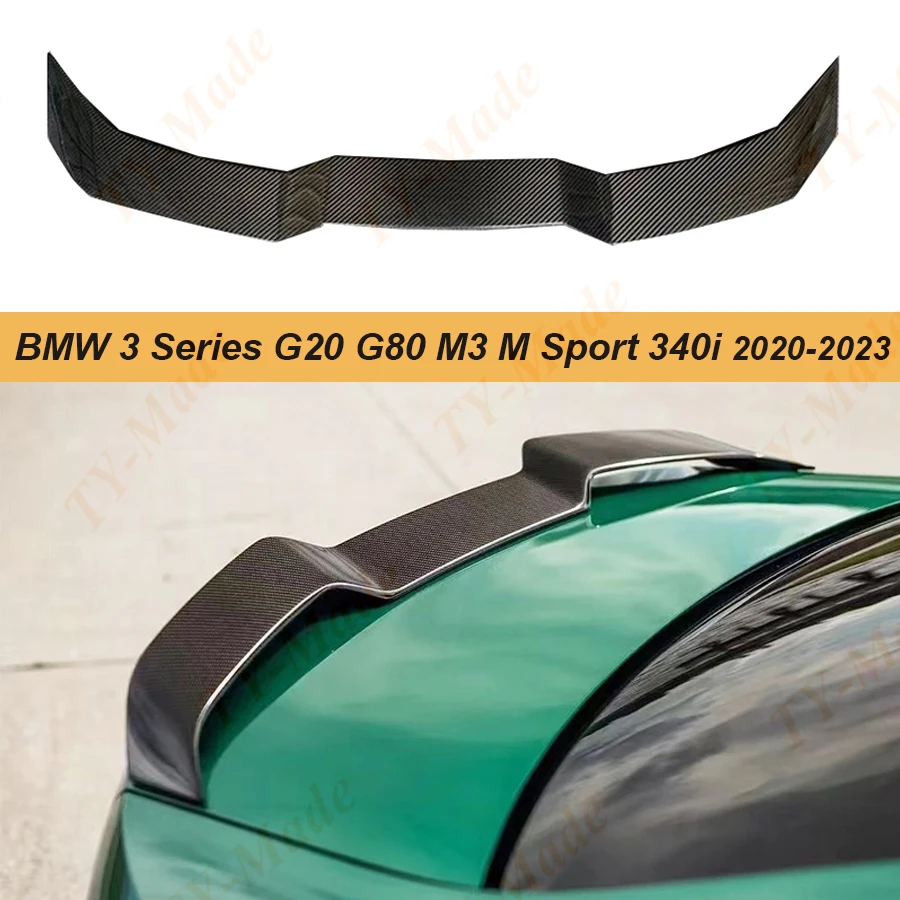 

New G20 G80 M3 Real Carbon Fiber Rear Trunk Wing Lip Spoiler for BMW New 3 Series G20 G80 M3 M Sport 340i 2020 2021 2022 2023