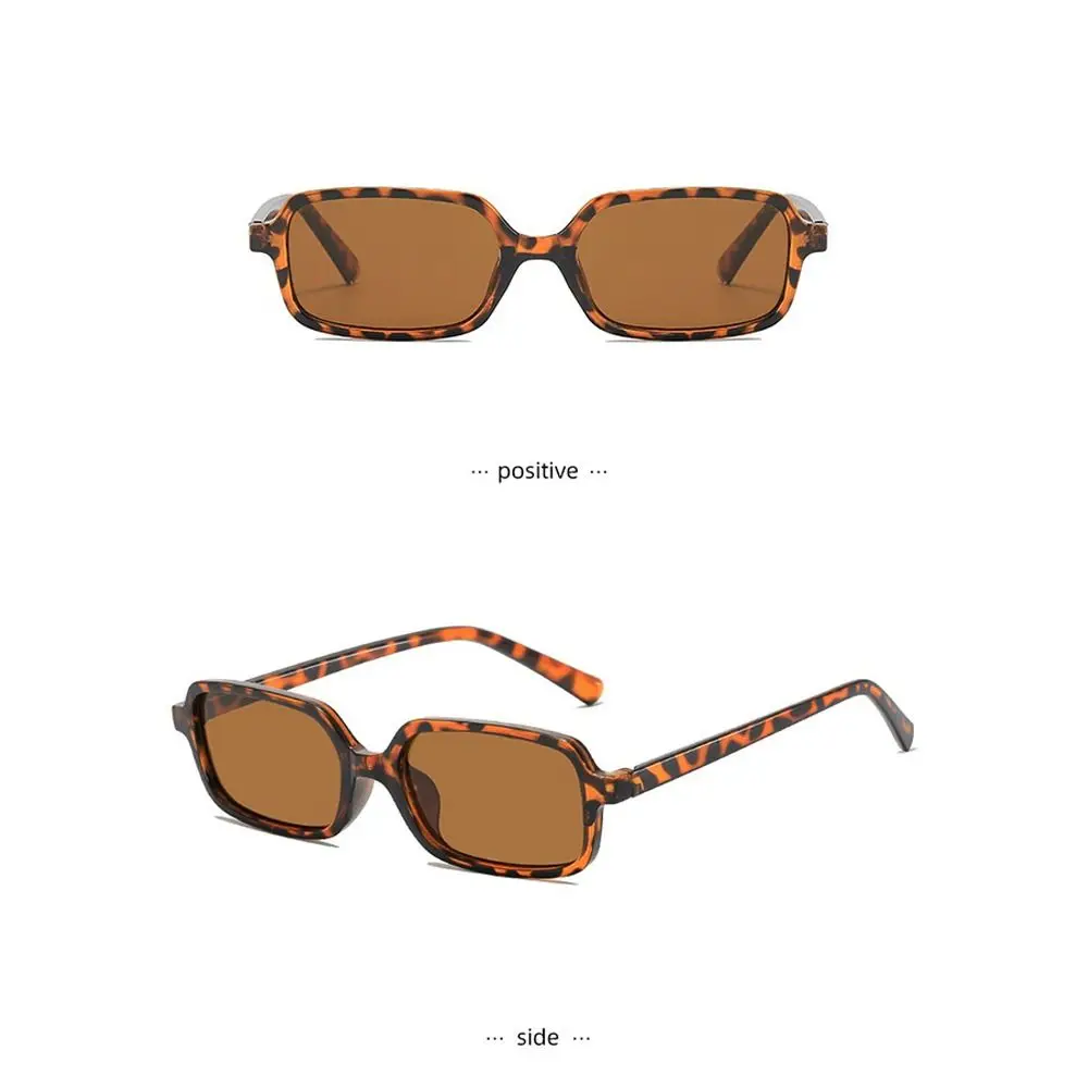 Fashion Anti UV Square Frame Sunglasses Korean Stylish Street Photography Shades Eyewear Scratch Resistant Women Eyewear Summer