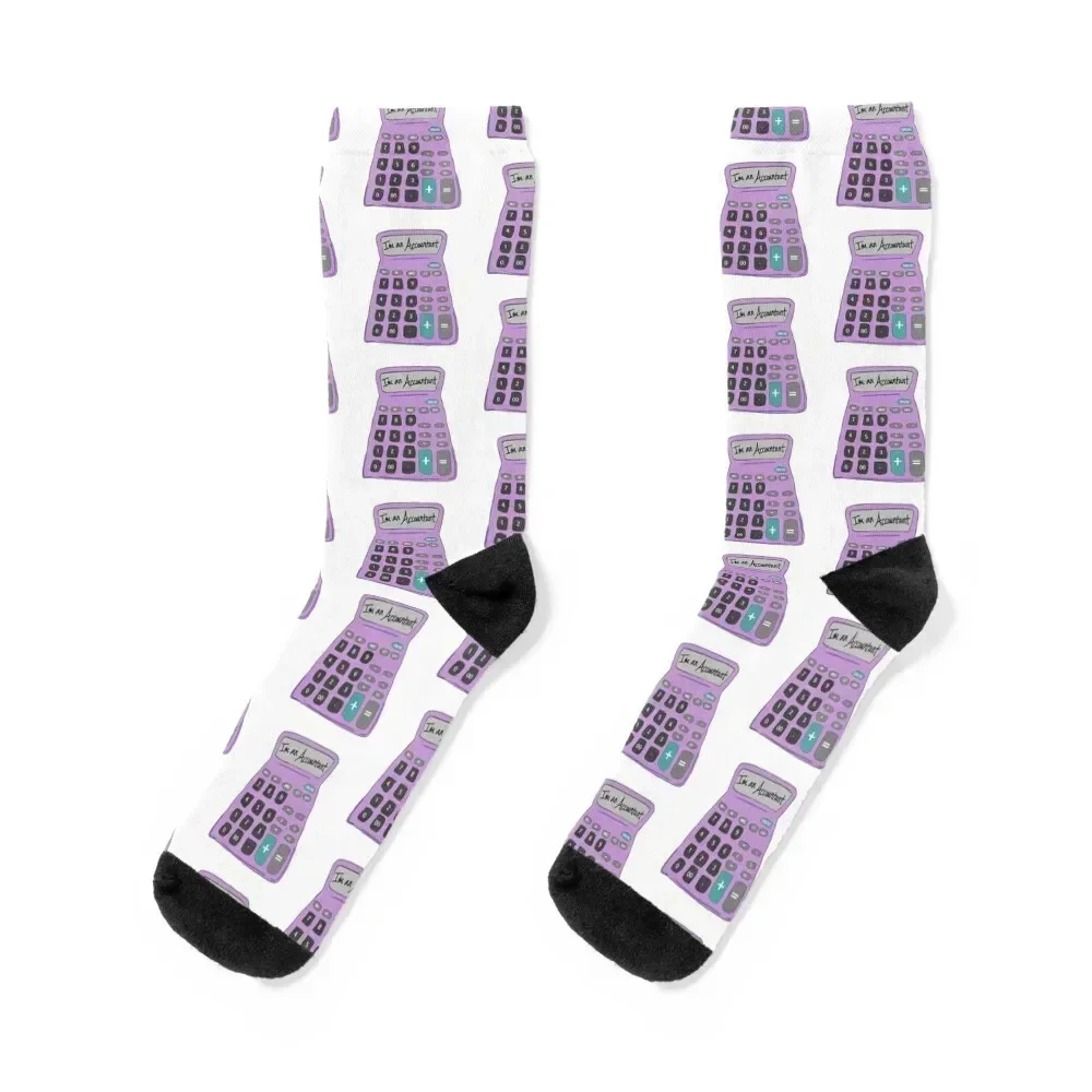 

Official I'm An Accountant Pink Calculator Design Socks happy christmas gift tennis kids Socks Ladies Men's