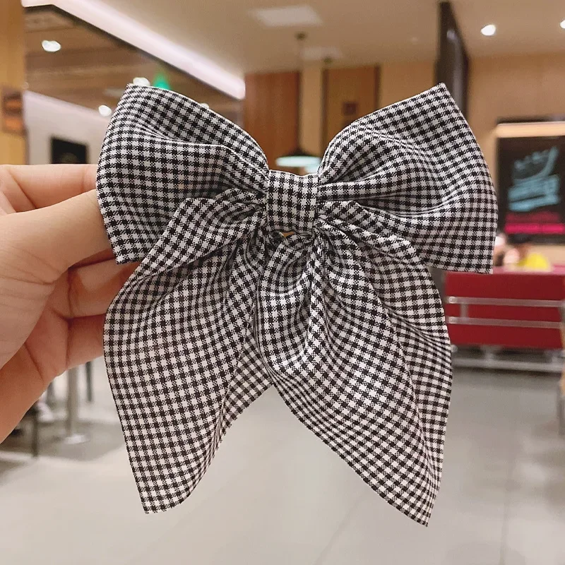 2022 New Polka Dot Print Barrettes Long Ribbon Hair Clip Bow Knotted Chiffon Hairpin for Women Girls Headwear Hair Accessories