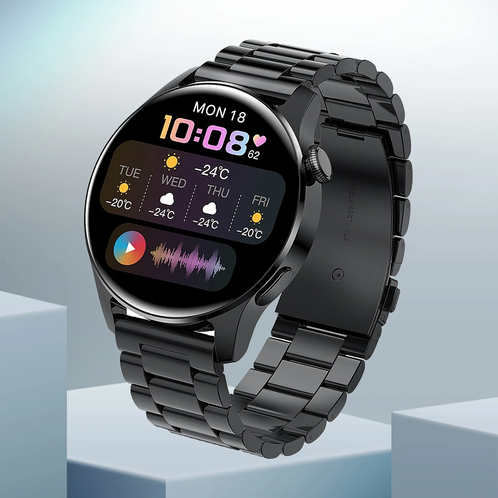 

1.28 Inch HD Screen Sports Fitness Tracker Magnetic Charging Smart Watch