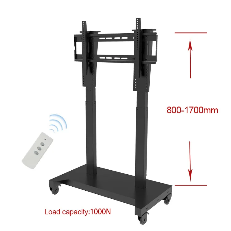 Height Adjustable Mobile Remote Telescopic TV Lift Adjustable TV Lift Mechanism Motorized TV Lift Wit
