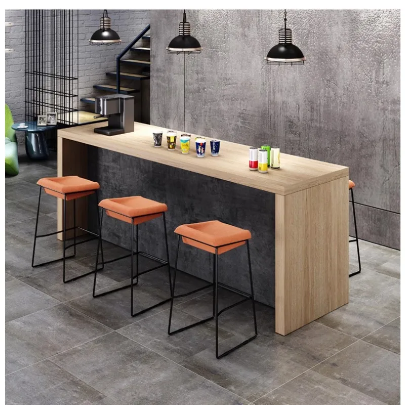 Company front desk reception desk bar cafe milk tea shop pantry corner bar leisure area loft bar table