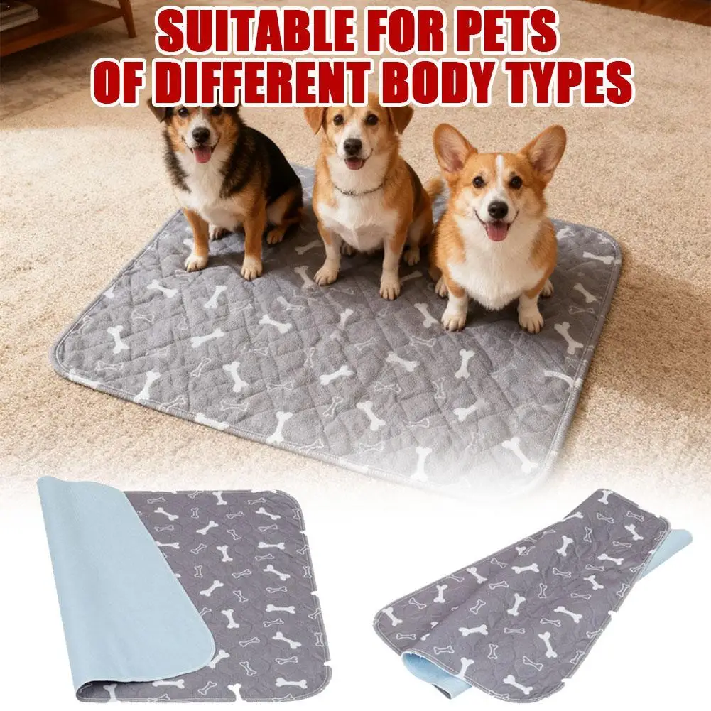 Pet Bed Mat Reusable Dog Urine Pad Puppy Pee Fast Absorbing Pad Rug Pet Dog Diaper Urine Pads For Small Medium Large Dogs