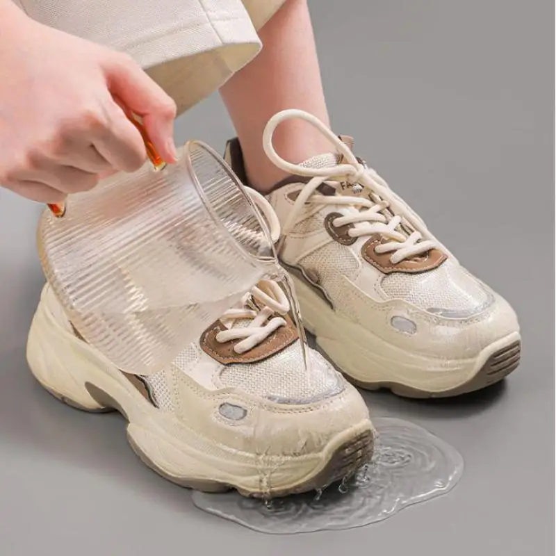 30/60/90/150Pcs Dirt Proof Protective Tape On Rainy Days Invisible Shoe Toe Covers PU Film Toe Waterproof Sticker For Men Women