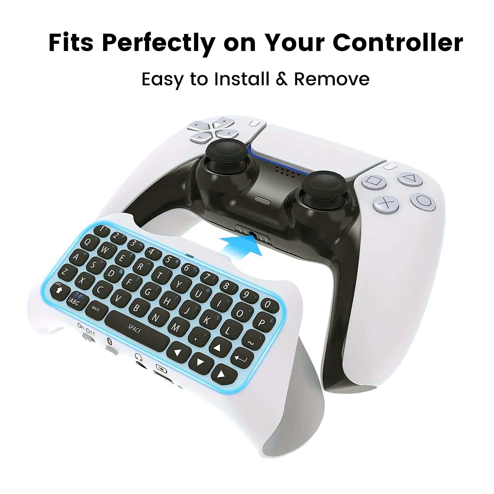 ps5-ps5-pro用ワイヤレスコントローラーキーボード-スリムで持ち運び可能、旅行に最適-ゲーム体験向上-簡単接続-スピーカー内蔵
