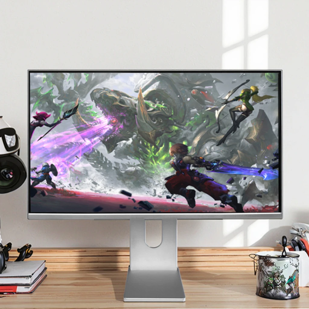 32-Inch 4K Ips Lcd Monitor 144Hz Mirror Screen With Built-In Speakers and All-Aluminum Alloy Frame for Business and Esports