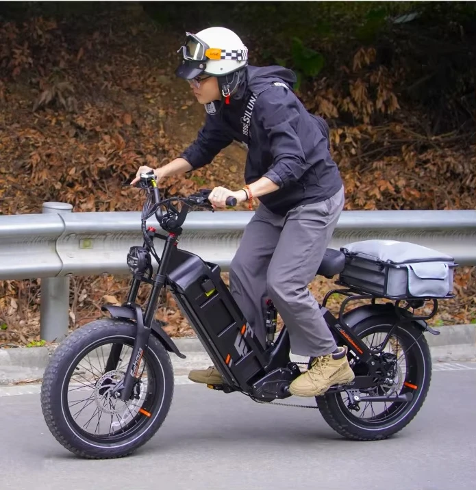 JYF Eahora Juliet 2 e-bike 250W brushless motor 52V/60Ah lithium battery 20 * 4 tires 100-110 miles per charge digital display view 4