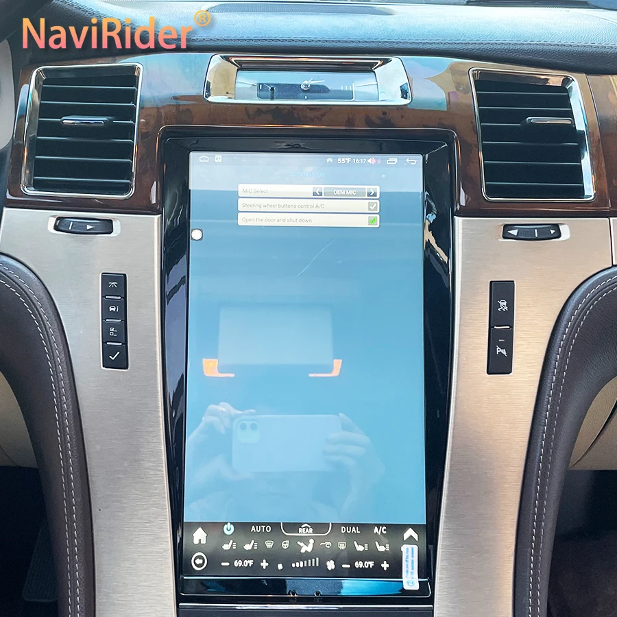 

Tesla Android для Cadillac Escalade 2007-2014 Автомобильный радиоприемник Мультимедиа Авторадио Навигация GPS IPS Сенсорный экран Carplay 13,6 дюйма