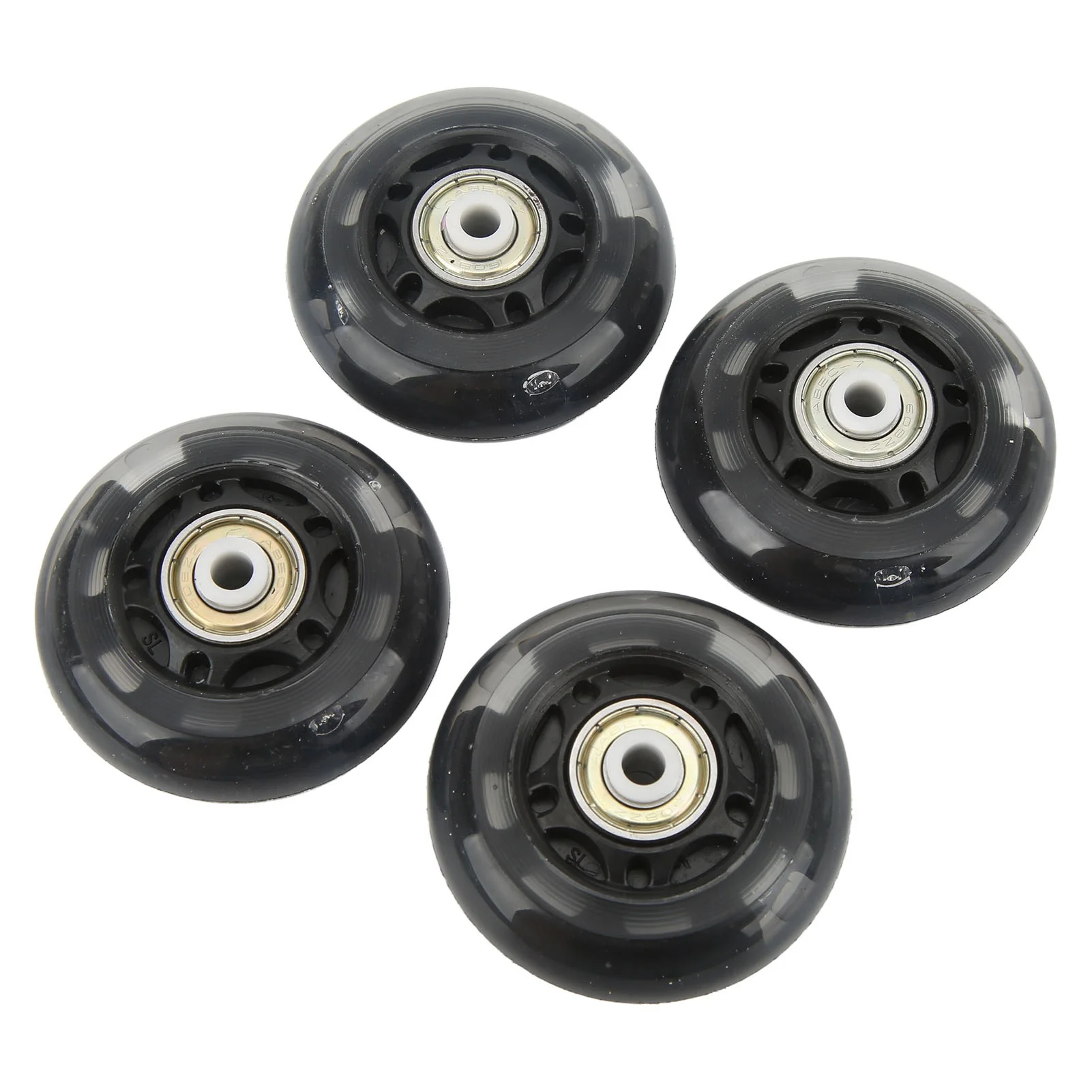 4Pcs Light Up Roller Skate Wheels 63mm PU Flash Inline Skate Wheels for Inline Skateboards Casters