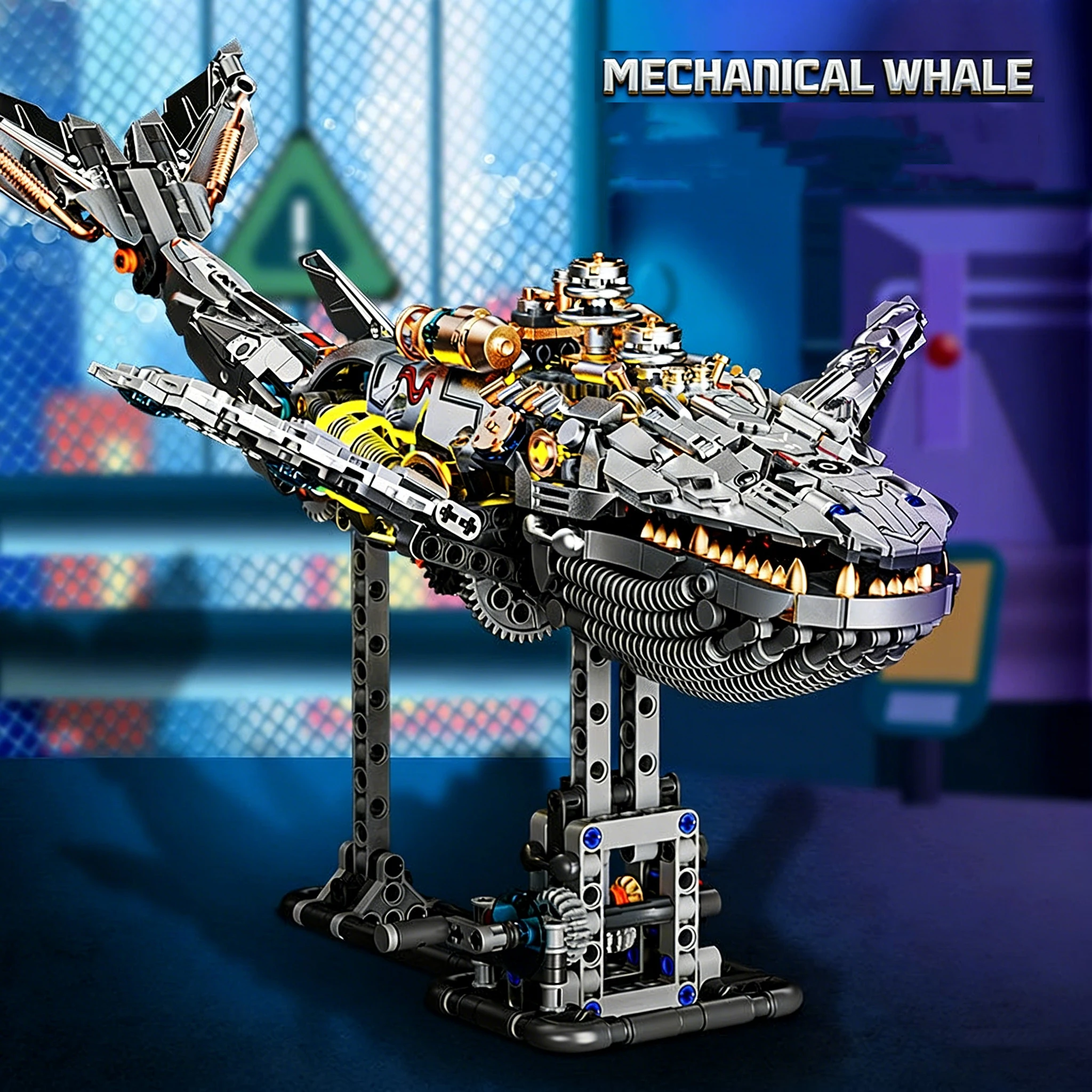 

Креативный механический конструктор: Модели животных (лошадь, тираннозавр, кит) — Набор для сборки с подсветкой, DIY-игрушка для детей и взрослых