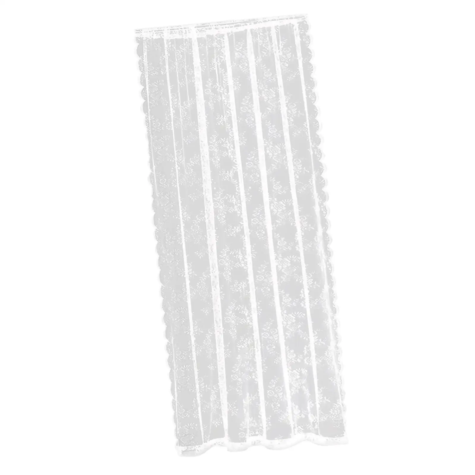 White Lace Floral Net Curtains Window Screening Voile Drapes Window Curtains for