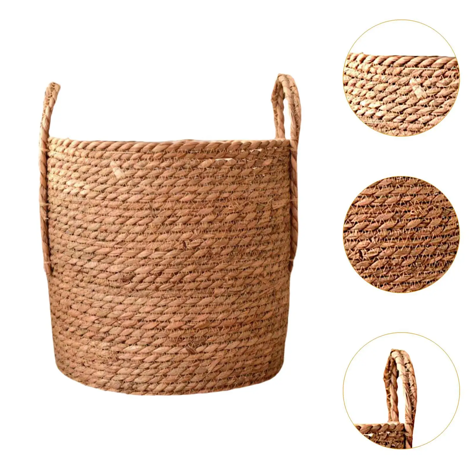 Woven Planter Basket Plant Flower Pot, Multipurpose, Simple, Portable Storage Basket, Container for Living Room Office Home