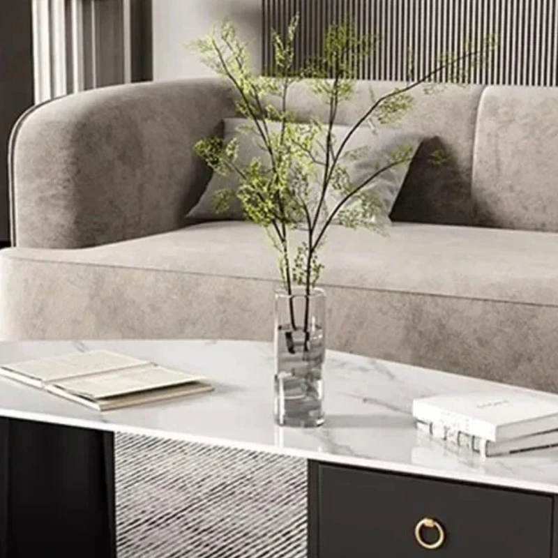 

Irregular Minimalist Coffee Table Hardcover Kitchen Aesthetic Side Table Sedentary Narrow Night Mesa De Centro Sala Furniture