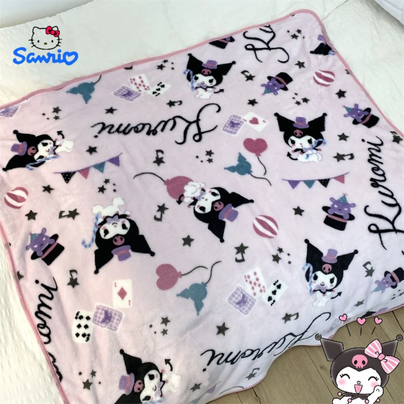 

Sanrio Kuromi cartoon cute blanket creative personalised home office nap leg cover warm air conditioning blanket gift wholesale