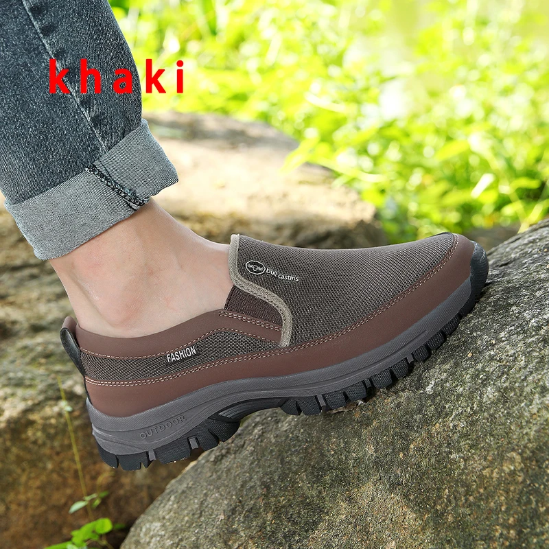 Men\'s Casual Shoes Anti-slip Wear Durable Rubber Sole Socks Shoes Home Walking Travel Outdoor Sports Shoes